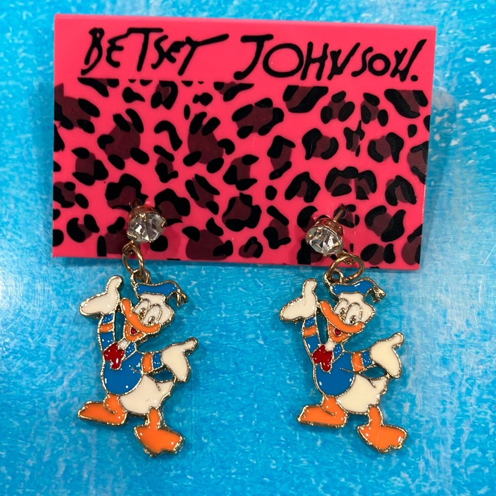 Donald Duck earrings